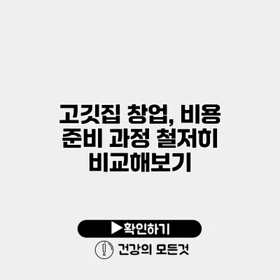 고깃집 창업, 비용 준비 과정 철저히 비교해보기