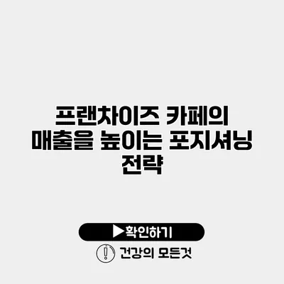 프랜차이즈 카페의 매출을 높이는 포지셔닝 전략